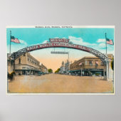 Ansicht des Modesto begrüßend ArchModesto, CA Poster (Vorne)