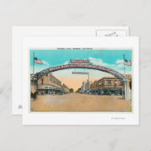 Ansicht des Modesto begrüßend ArchModesto, CA Postkarte (Vorne/Hinten)