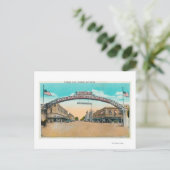 Ansicht des Modesto begrüßend ArchModesto, CA Postkarte (Stehend Vorderseite)