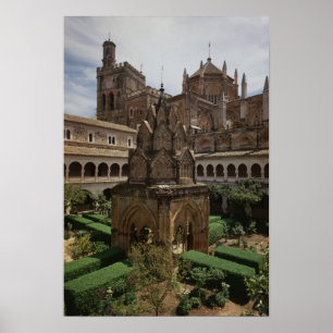 Ansicht des mudejar Klosters Poster