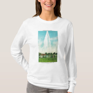 Ansicht des Myrtledale Geysirs an den heißen T-Shirt