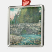 Ansicht des Napa Countys BridgeNapa, CA Silbernes Ornament (Links)