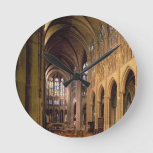 Ansicht des Nave, der (Foto, Ost schaut) Runde Wanduhr