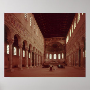 Ansicht des Nave und des Altars Poster
