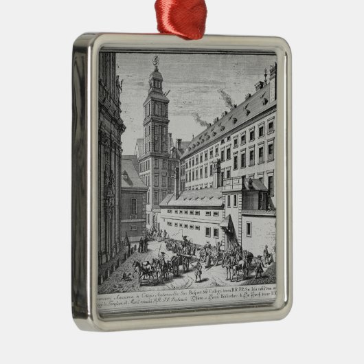 Ansicht des neuen Observatoriums im Jesuit Silbernes Ornament (Rechts)