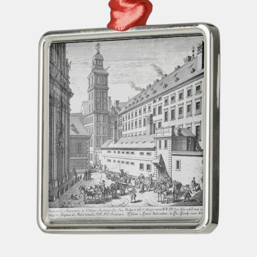 Ansicht des neuen Observatoriums im Jesuit Silbernes Ornament (Links)