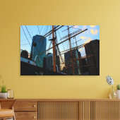 Ansicht des NYC vom South Street Seaport Leinwanddruck (Insitu (Wohnzimmer))