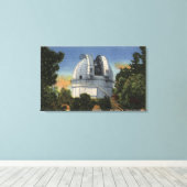 Ansicht des Observatoriums und der Teleskopkuppel Leinwanddruck (Insitu (Holzboden))