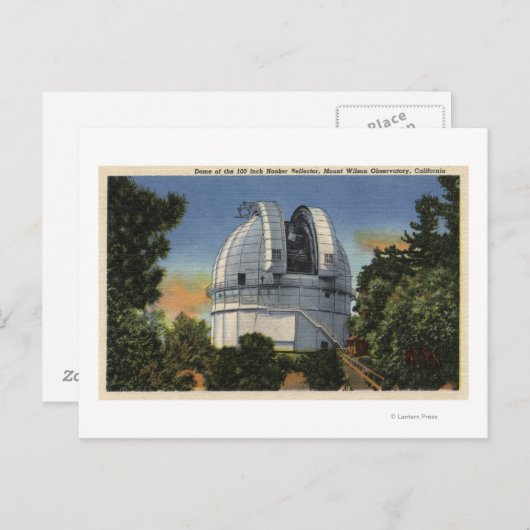 Ansicht des Observatoriums und der Teleskopkuppel Postkarte (Vorne/Hinten)
