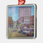 Ansicht des öffentlichen Platzes Ornament Aus Metall (Links)