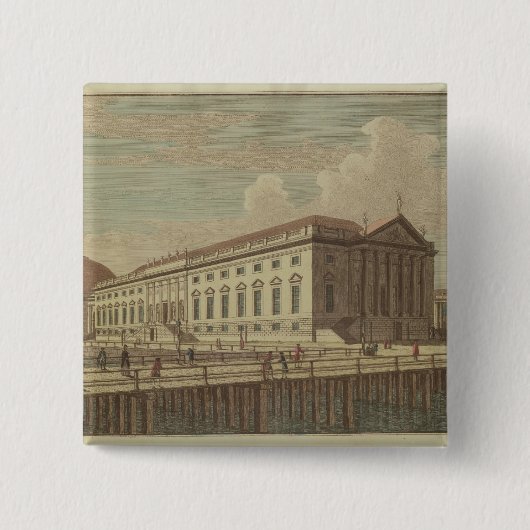 Ansicht des Opernhauses in Berlin, 1773 Button (Vorderseite)