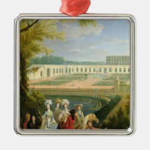Ansicht des Orangerie in Versailles, nach 1697 Ornament Aus Metall