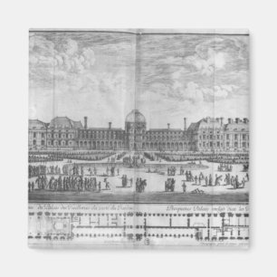 Ansicht des Palais DES Tuileries von den Gärten Magnet