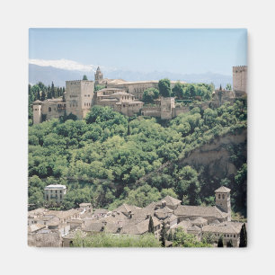 Ansicht des Palastes des Alhambras Magnet