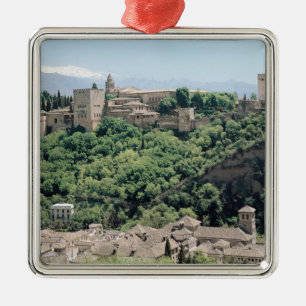 Ansicht des Palastes des Alhambras Silbernes Ornament