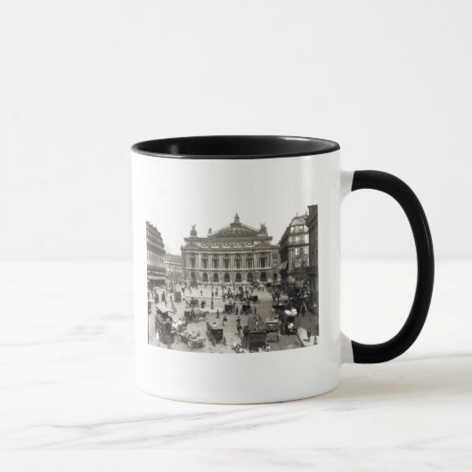 Ansicht des Paris-Opernhauses, 1890-99 Tasse (Rechts)