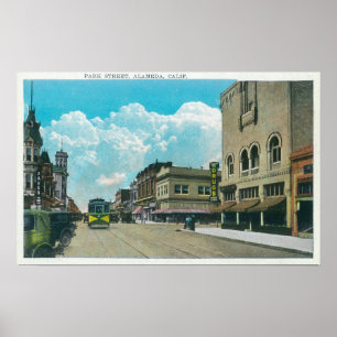 Ansicht des Parks StreetAlameda, CA 2 Poster