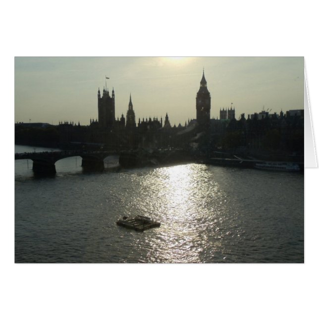 Ansicht des Parlaments vom London-Auge (Vorderseite (Horizontal))