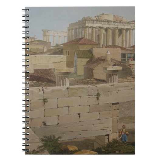 Ansicht des Parthenons vom Propylaea, Platte 7 Notizblock (Vorderseite)