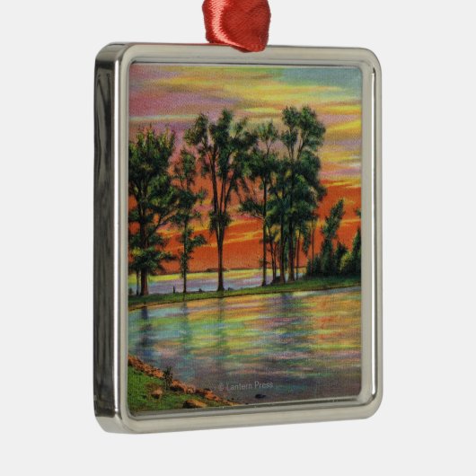 Ansicht des Pfeil und Bogen-Punktes Silbernes Ornament (Rechts)