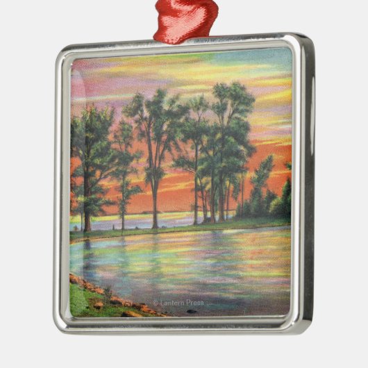 Ansicht des Pfeil und Bogen-Punktes Silbernes Ornament (Links)