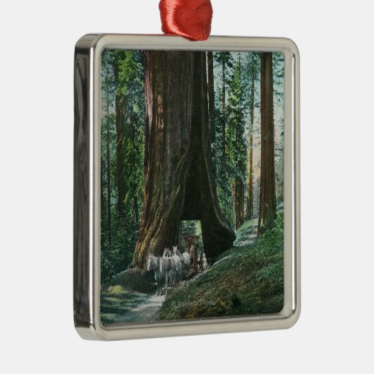 Ansicht des Pferdewagens unter Wawona Baum Ornament Aus Metall (Rechts)