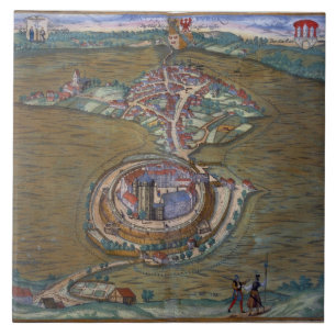 Ansicht des Platzes de Louis le großartig, mit Fliese