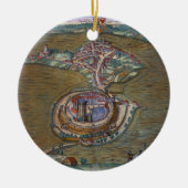 Ansicht des Platzes de Louis le großartig, mit Keramikornament (Vorne)