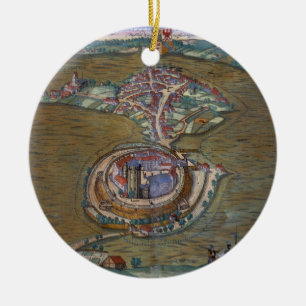 Ansicht des Platzes de Louis le großartig, mit Keramikornament