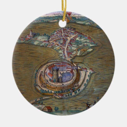 Ansicht des Platzes de Louis le großartig, mit Keramikornament (Vorne)