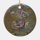 Ansicht des Platzes de Louis le großartig, mit Keramikornament (Hinten)