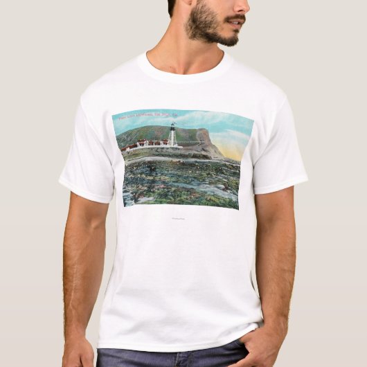 Ansicht des Point Loma LighthouseSan Diego, CA T-Shirt (Vorderseite)
