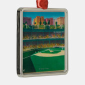 Ansicht des Polo GroundsNew York, NY Silbernes Ornament (Rechts)