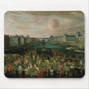 Ansicht des Pont Neuf und das Chateau du Louvre Mousepad