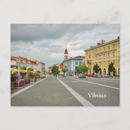 Ansicht des Rathauses, Vilnius Litauen Postkarte (Vorderseite)