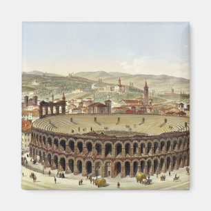 Ansicht des römischen Amphitheatre, Verona, Magnet