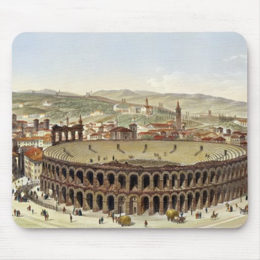 Ansicht des römischen Amphitheatre, Verona, Mousepad (Vorne)