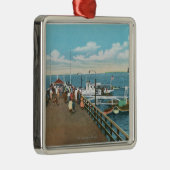 Ansicht des Salem-Weide-Piers Silbernes Ornament (Rechts)