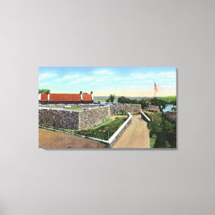 Ansicht des Sally-Hafens und des WestDemilune Leinwanddruck