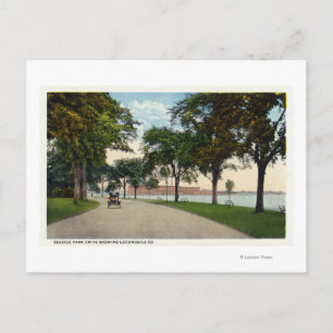Ansicht des Seaside Park Drive mit Blick auf den L Postkarte