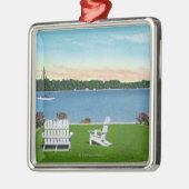 Ansicht des Sees Ornament Aus Metall (Links)