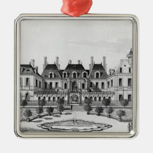Ansicht des Soissons Hotels in Paris Silbernes Ornament