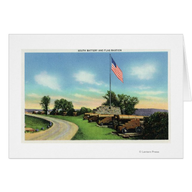 Ansicht des South Battery and Flag Bastion (Vorderseite (Horizontal))