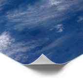 Ansicht des Space Shuttle Endeavour von der ISS Poster (Ecke)