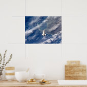 Ansicht des Space Shuttle Endeavour von der ISS Poster (Küche)
