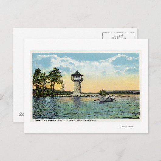 Ansicht des Spindle Point Observatoriums, des Postkarte (Vorne/Hinten)