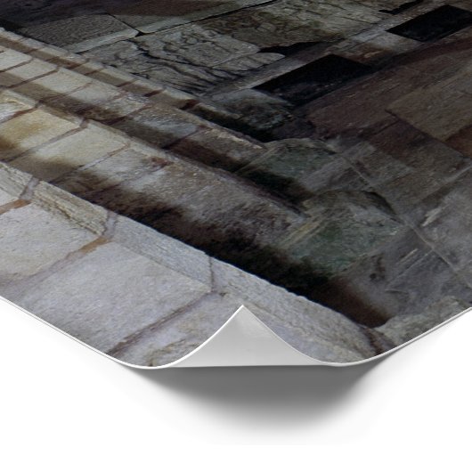 Ansicht des St. Paul's Crypt, c.634 AD Poster (Ecke)