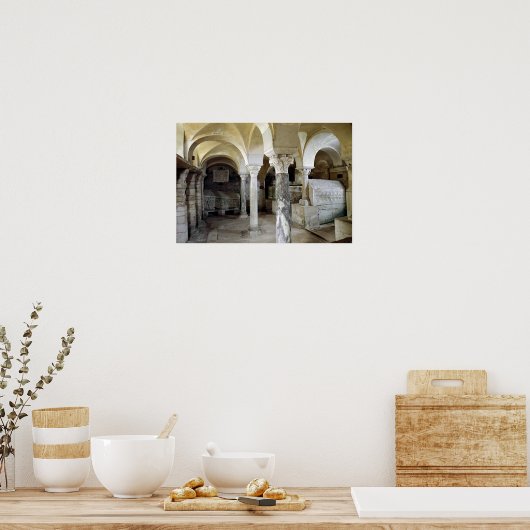 Ansicht des St. Paul's Crypt, c.634 AD Poster (Küche)