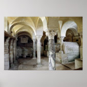 Ansicht des St. Paul's Crypt, c.634 AD Poster (Vorne)