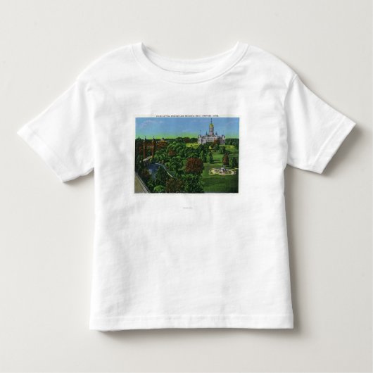 Ansicht des Staats-Hauptstadts-Bodens, Kleinkind T-shirt (Vorderseite)